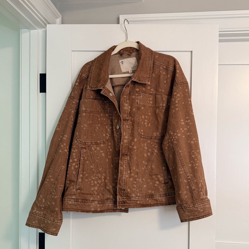 Pilcro Fawn Print Denim Jacket - Picture 2 of 5